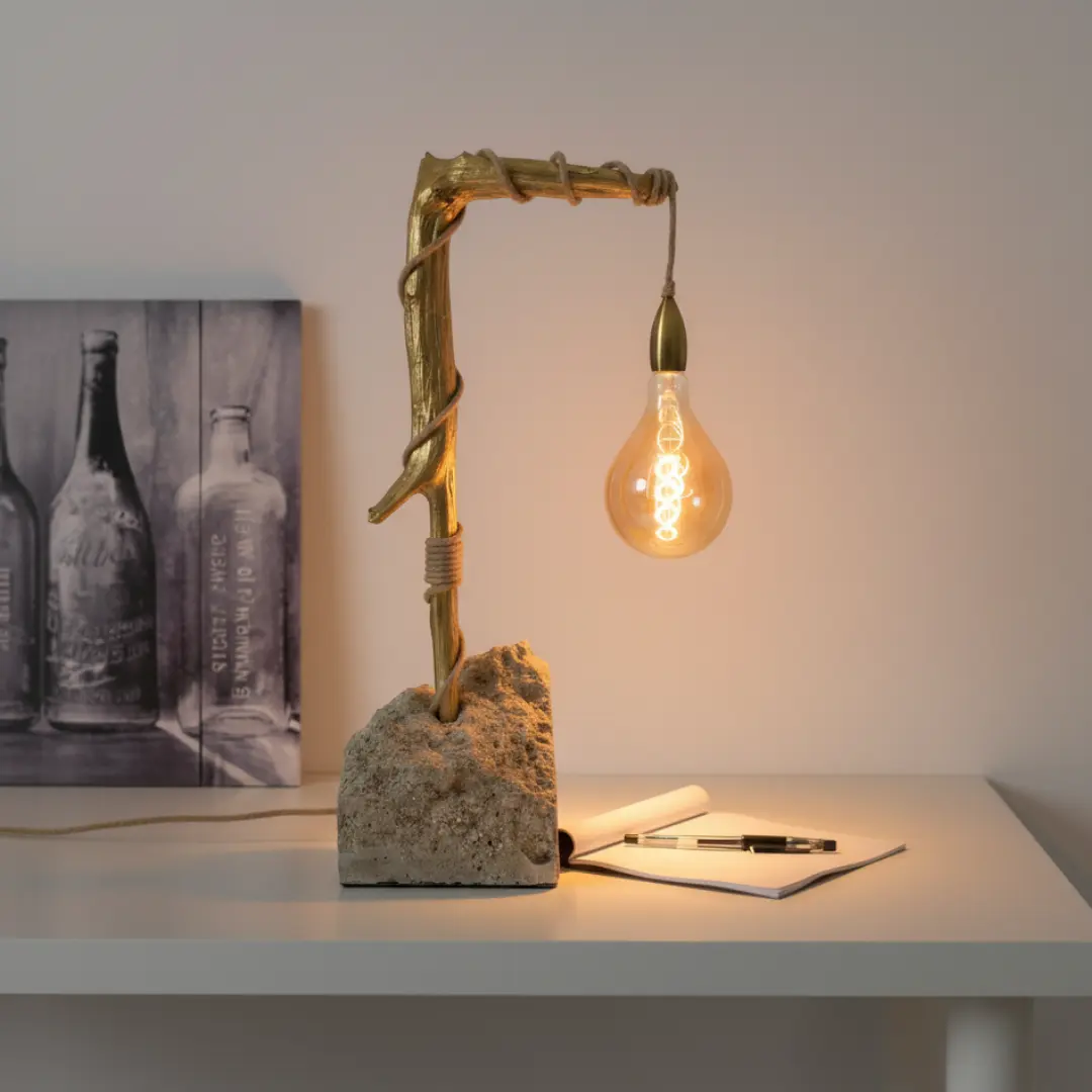 lampe en U allumée