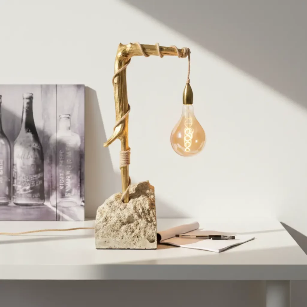 lampe en U éclairé par le jour