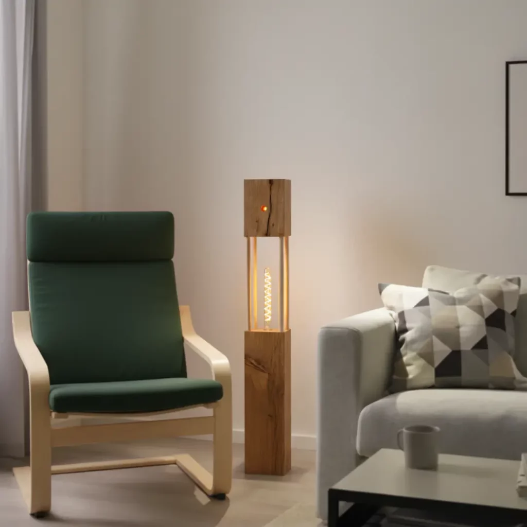 lampe traversée du temps allumée