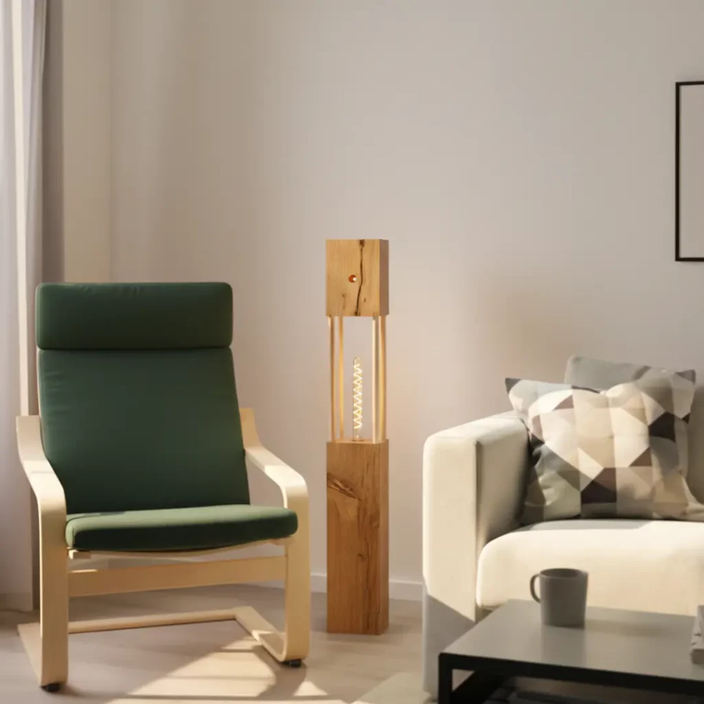 lampe soleil éclairée par le jour